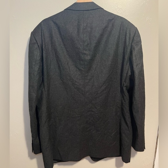 Giorgio Armani Classico Charcoal Gray Black Men's Wool & Cashmere Blazer 44R - Picture 15 of 16